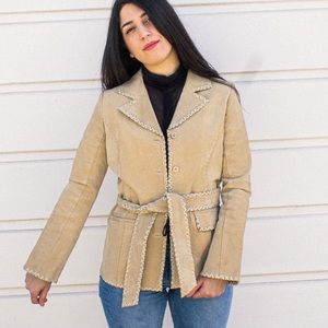 Vintage Wet Seal suede Leather Jacket